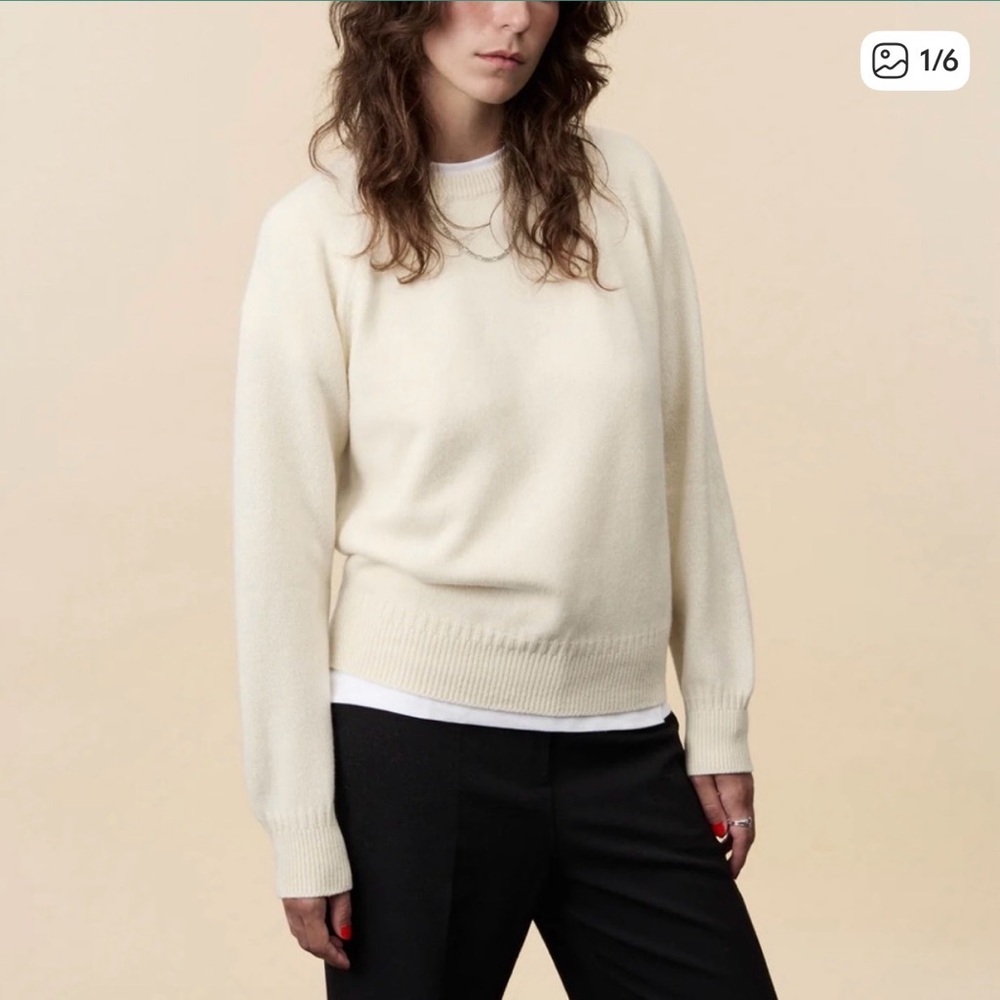 Tricot Paris cashmere crew sweater